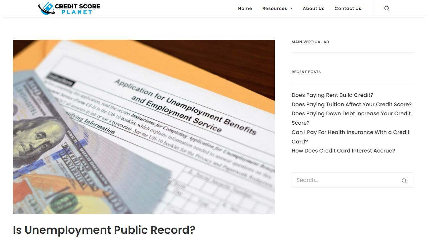 Is Unemployment Public Record? - Credit Score Planet