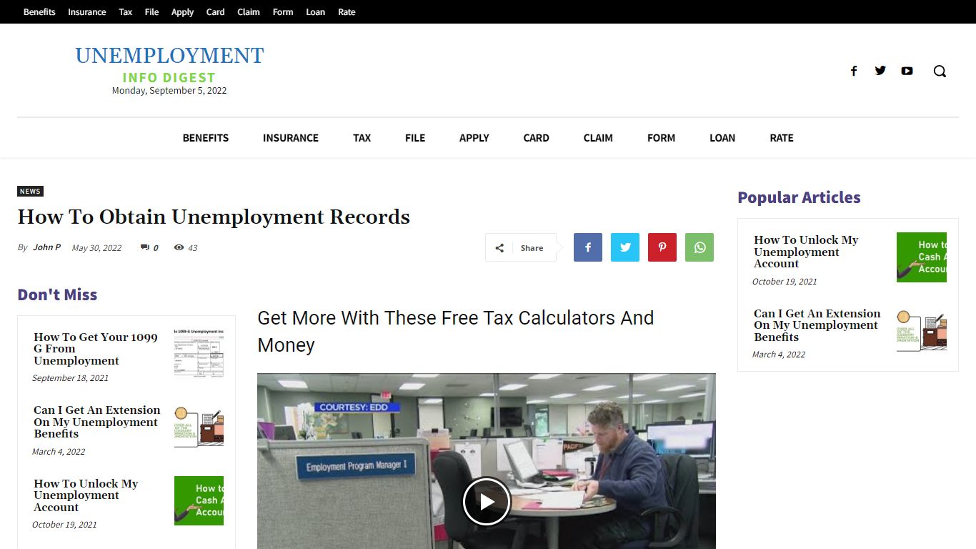 How To Obtain Unemployment Records - UnemploymentInfo.com